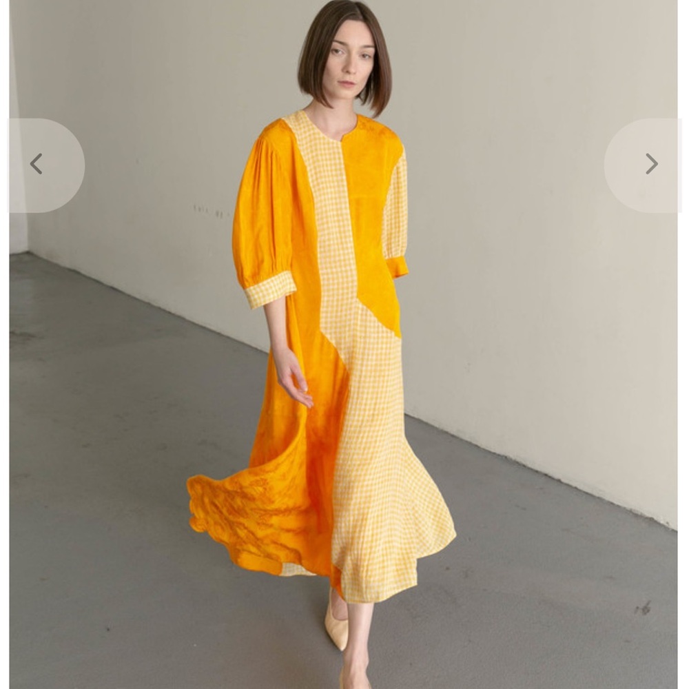 FLAWED Regina Pyo Dylan Dress Jaquard Marigold